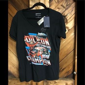 NWT Austin Dillon signed v neck